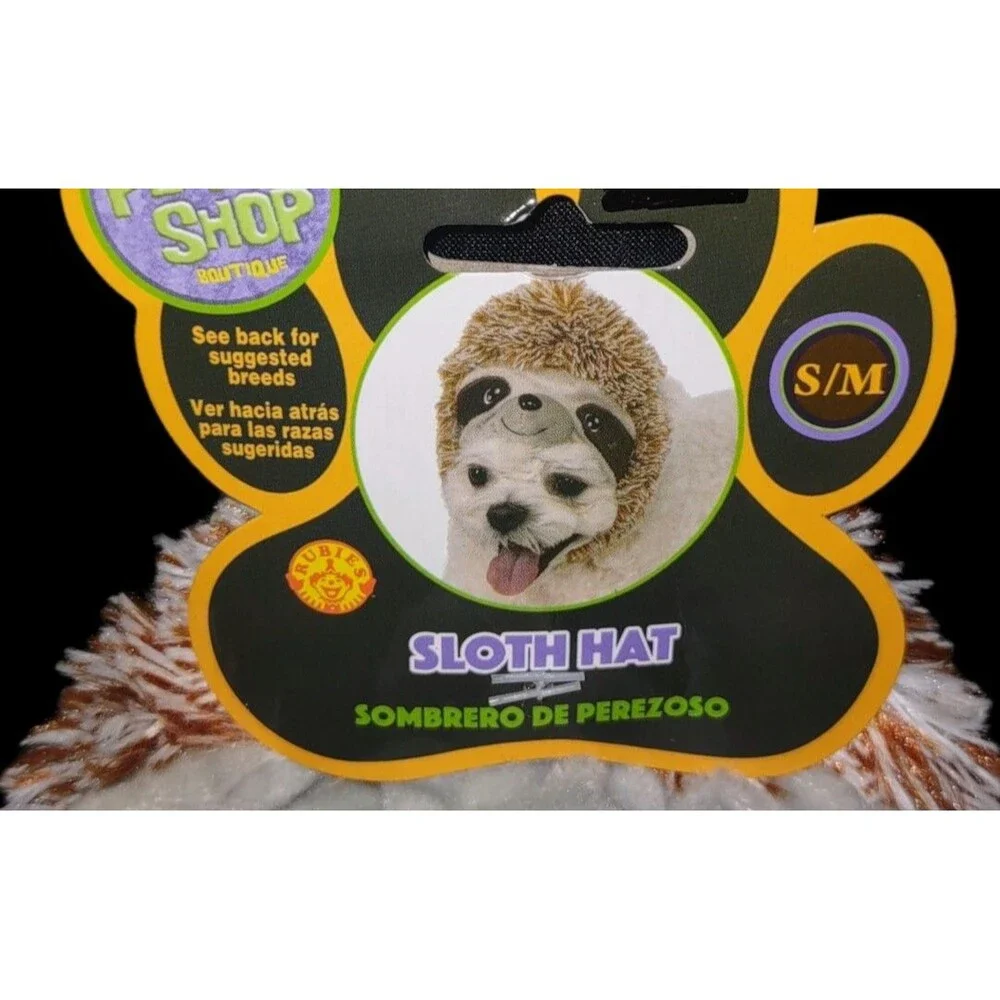 Rubie's Pet Shop Boutique Halloween Hats for Dogs - Sloth Size M-L
